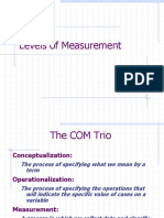 Levels of Measurement