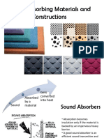 Sound Absorbing Materials and Constructions