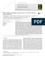 Effect of Organic and Inorganic Nutrient Sources On The Yield of Selected