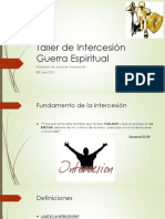 Taller de Intercesión III