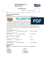 Placement Test 6°