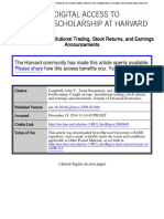 Caught On Tape Institutional Trading, Stock Returns