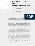 CÁCERES en El Interrogatorio de La Real Audiencia de Extremadura de 1791