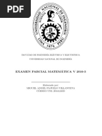 MA185 MATEMÁTICA V Examen Parcial