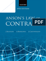 Anson's Law of Contract (2010)