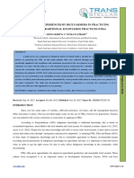 Constraints Experienced by Rice Farmers in Practicing Indigenous Traditional Knowledge Practices (Itks)