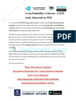 Nyquist Plot and Stability Criteria - GATE Study Material in PDF