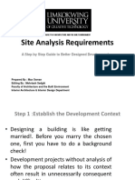 Site Analysis Requirements PDF