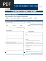 IMT Dubai - MBA Application Form