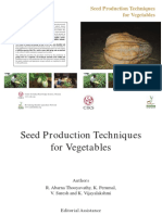 Seed Production Techniques For Vegetables PDF