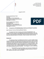 PCAOB Chairman Goelzer Letter To HFSC Regarding Transparency of PCAOB Disciplinary Proceedings