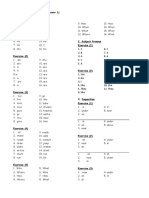 Answers English Grammar - Tahap 1