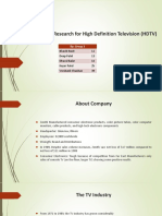 Zenith: Marketing Research For High Definition Television (HDTV)