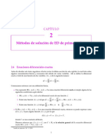 Ecuaciones Diferenciales Ordinarias Exactas PDF