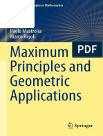 Maximum Principles and Geometric Applications