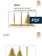 Towers of Hanoi: Move N Disks From Pole A To Pole C Such That A Disk Is Never Put On A Smaller Disk