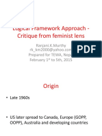 Logical Framework Approach - Critique From Feminist Lens