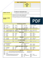 Daily Lesson Plan: Recognize The Contents/parts in Question Paper