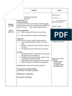 Class Time Subject Content Impact: Teacher's Action