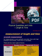 Physical Quantities and Units - Length & Time