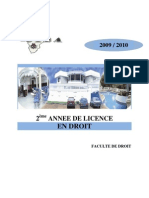 2eme Annee de Licence Droit