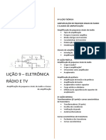 Amplificação de Pequenos Sinais de Áudio e Classes de Amplificação