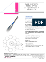 Catalogo Cable Opgw 48 Fibras Ok