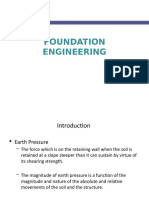 Earth Pressure at Rest Rankine's Theory of Earth Pressure