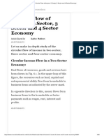 Circular Flow of Income - 2 Sector, 3 Sector and 4 Sector Economy