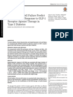 Markers of B-Cell Failure Predict Poor Glycemic Response To GLP-1 Receptor Agonist Therapy in Type 2 Diabetes