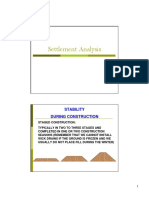 Settlement Analysis: Stability During Construction