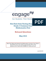 New York State Testing Program Grade 4 Common Core Mathematics Test