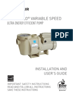 IntelliFlo Variable Speed Installation and Users Guide English