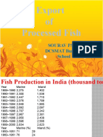 Export of Processed Fish: Sourav Paul DCSMAT Business School