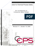 Center For Chemical Process Safety: An Introduction To Inherently Safer Design