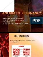 Anaemia in Pregnancy