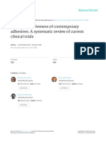 Clinical Effectiveness of Contemporary Adhesives: A Systematic Review of Current Clinical Trials