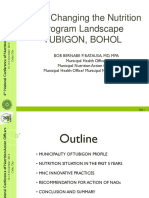 Tubigon Bohol S Nutrition Programs and Best Practices