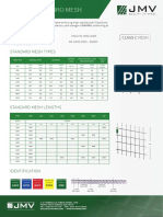 Mesh Tech Sheet