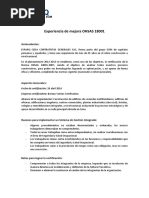 Esparq Ciesa Resumen Experiencias Ohsas 18001 3344444444555