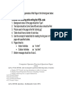 Computer Operator Practical Question Paper: Q.No.1 Write HTML Code in Notepad To Perform Following Tasks. (3 Marks)