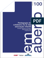 Revista em Aberto - Pedagogia Do Cotidiano Na Educação Infantil