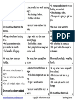 Past Modals of Deduction Cards