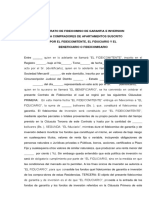 Contrato de Fideicomiso de Garantia e Inversion Apartamento