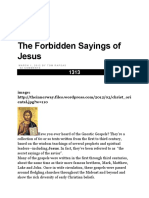 The Forbidden Sayings of Jesus