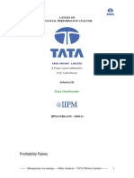 A Study On Financial Performance Analysis: Profitability Ratios