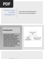 Oracle Project Execution Management. - Oracle Project Financial Management