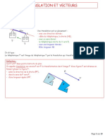 4 Translation Et Vecteurs Cours