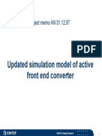 Updated Simulation Model of Active Front End Converter: Project Memo AN 01.12.97