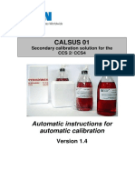 Instructions For Automatic Calibration - Eaton Internormen CALSUS 01 Secondary Calibration Solution For CCS2-CCS4 - E, 1.4